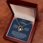 To My Wonderful Mom Forever Love Necklace A Special Gift
