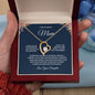 To My Wonderful Mom Forever Love Necklace
