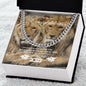 To My Son Cuban Link Chain Congratulations