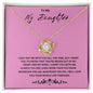 Love Knot Necklace For My Special Daughter
