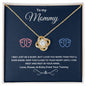 To My Mommy Beautiful Love Knot Necklace