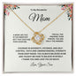 To My Wonderful Mom Beautiful Love Knot Necklace