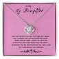 Love Knot Necklace For My Special Daughter