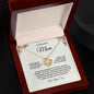 To My Wonderful Mom Beautiful Love Knot Necklace