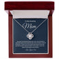 To My Amazing Mom Love Knot Necklace For A Special Mom
