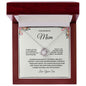 To My Wonderful Mom Beautiful Love Knot Necklace