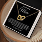 To My Amazing Mom Interlocking Hearts Necklace
