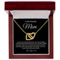 To My Amazing Mom Interlocking Hearts Necklace