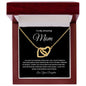 To My Amazing Mom Interlocking Hearts Necklace
