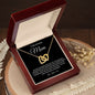 To My Amazing Mom Interlocking Hearts Necklace