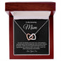 To My Amazing Mom Interlocking Hearts Necklace