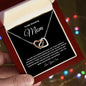 To My Amazing Mom Interlocking Hearts Necklace