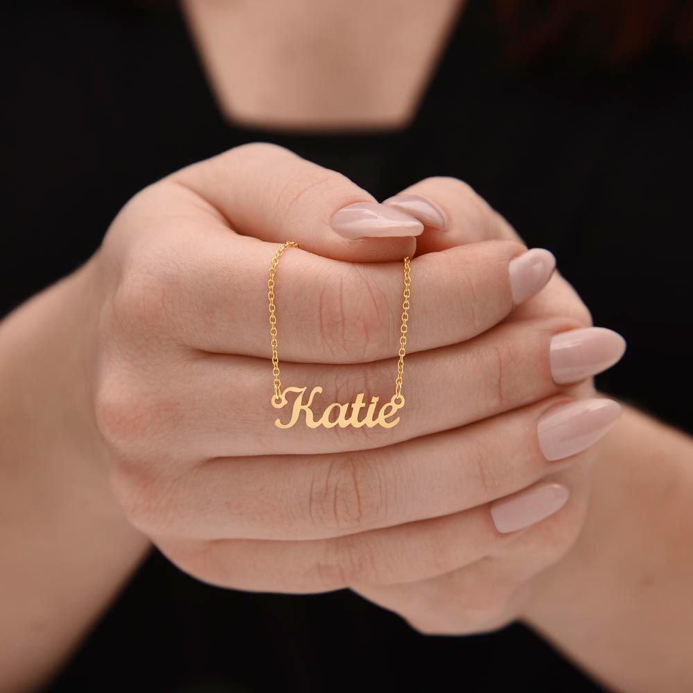 Custom Name Necklace Congratulations!