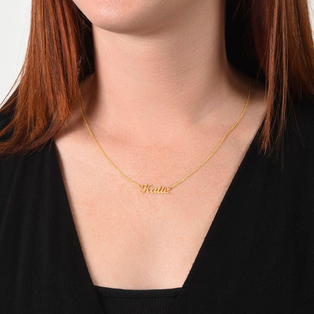 Custom Name Necklace Congratulations!