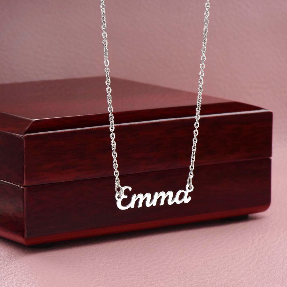Custom Name Necklace Congratulations!