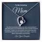To My Amazing Mom Forever Love Necklace