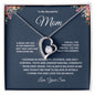 To My Wonderful Mom Forever Love Necklace