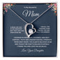 To My Wonderful Mom Forever Love Necklace