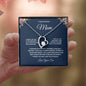 To My Wonderful Mom Forever Love Necklace