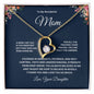 To My Wonderful Mom Forever Love Necklace