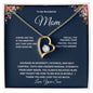 To My Wonderful Mom Forever Love Necklace A Special Gift