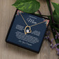 To My Wonderful Mom Forever Love Necklace