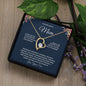 To My Wonderful Mom Forever Love Necklace A Special Gift