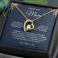 To My Wonderful Mom Forever Love Necklace