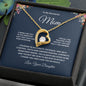 To My Wonderful Mom Forever Love Necklace