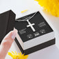 Stainless Cross Necklace Congratulations