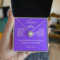 To My  Beautiful Daughter Love Knot Necklace