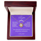 To My  Beautiful Daughter Love Knot Necklace