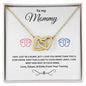 To My Mommy Interlocking Heart Necklace