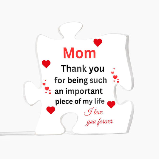 Acrylic Puzzle Plaque  Best MOM Ever!!