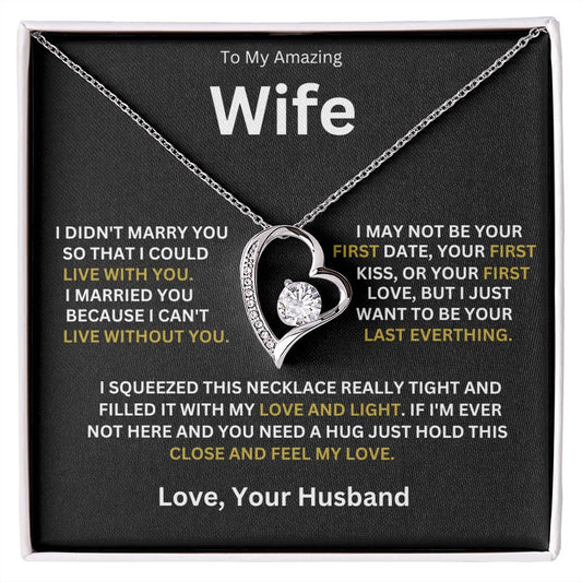 To  My Amazing Wife Forever Love Necklace