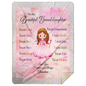 To My Granddaughter 60x80 MSHL Premium Mink Sherpa Blanket 60x80