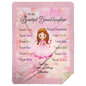 To My Granddaughter 60x80 MSHL Premium Mink Sherpa Blanket 60x80