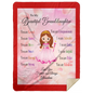 To My Granddaughter 60x80 MSHL Premium Mink Sherpa Blanket 60x80