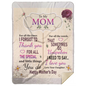 TO MOM Happy Mother's Day 60x80 MSHL Premium Mink Sherpa Blanket 60x80