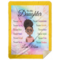 To My Daughter 60x80 MSHL Premium Mink Sherpa Blanket 60x80