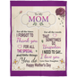 TO MOM Happy Mother's Day FLL Arctic Fleece Blanket 50x60