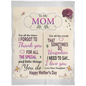 TO MOM Happy Mother's Day FLL Arctic Fleece Blanket 50x60