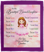 To My Granddaughter Plush Blanket 50x60 VPM Cozy Plush Fleece Blanket - 50x60