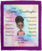 To My Granddaughter Plush Blanket  VPM Cozy Plush Fleece Blanket - 50x60