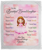 To My Granddaughter Plush Blanket 50x60 VPM Cozy Plush Fleece Blanket - 50x60