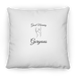 Good Morning ZP18 Large Square Pillow