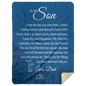 To My Son  MSHL Premium Mink Sherpa Blanket 60x80