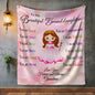 To My Granddaughter Plush Blanket 50x60 VPM Cozy Plush Fleece Blanket - 50x60