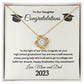 Love Knot Necklace Congratulations
