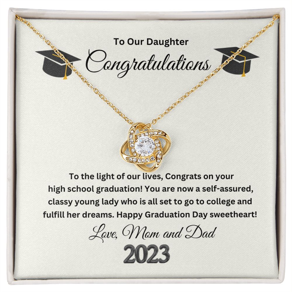 Love Knot Necklace Congratulations
